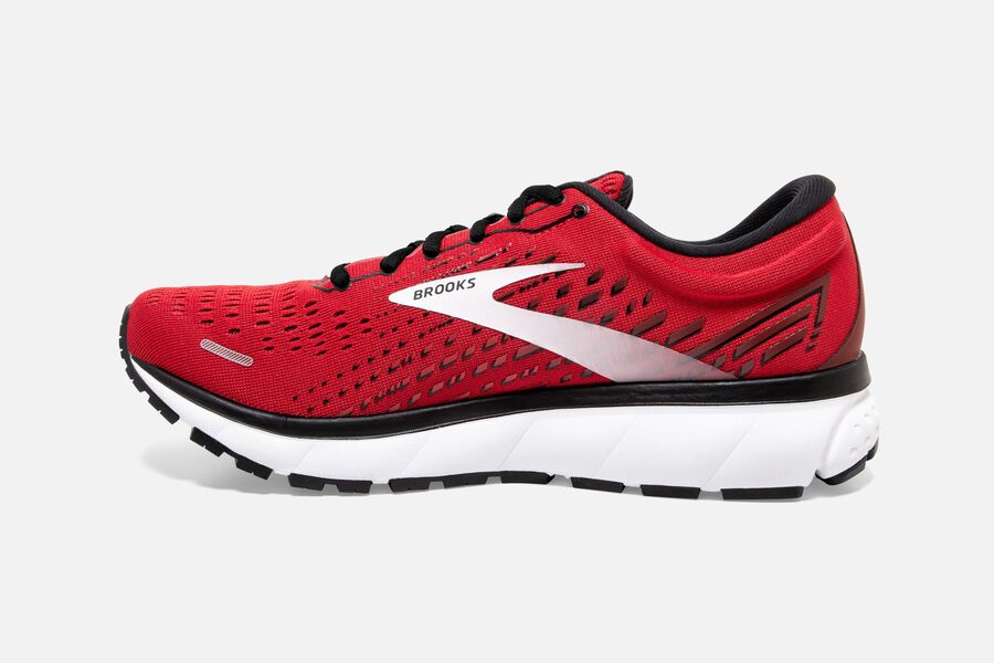 Brooks Running Shoes Mens Red/White - Ghost 13 Road - 7142-JWPDA